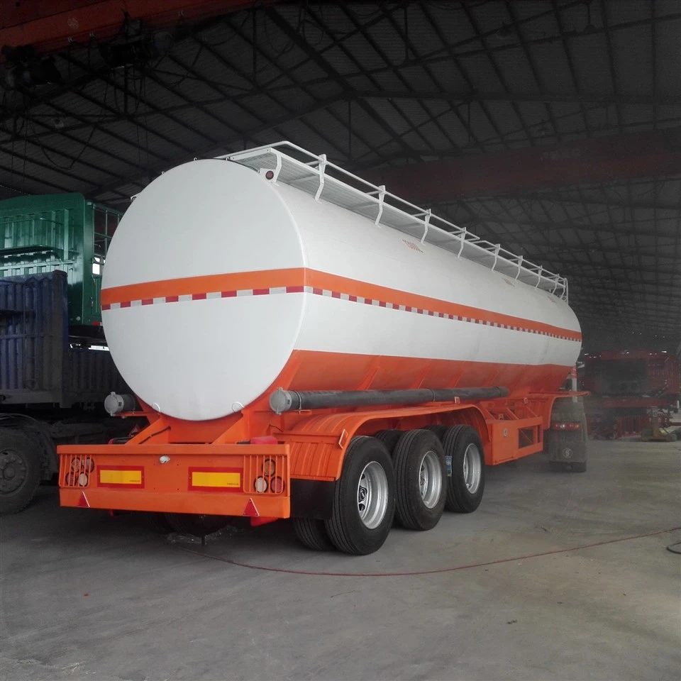3-Axle Diesel Truck Trailer 30cbm Stainless Steel Semi-Trailer